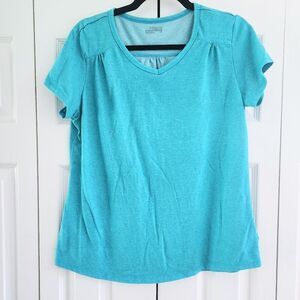 Columbia Women's Outdoor Activewear Athletic Tee Short Sleeve Teal Size Large